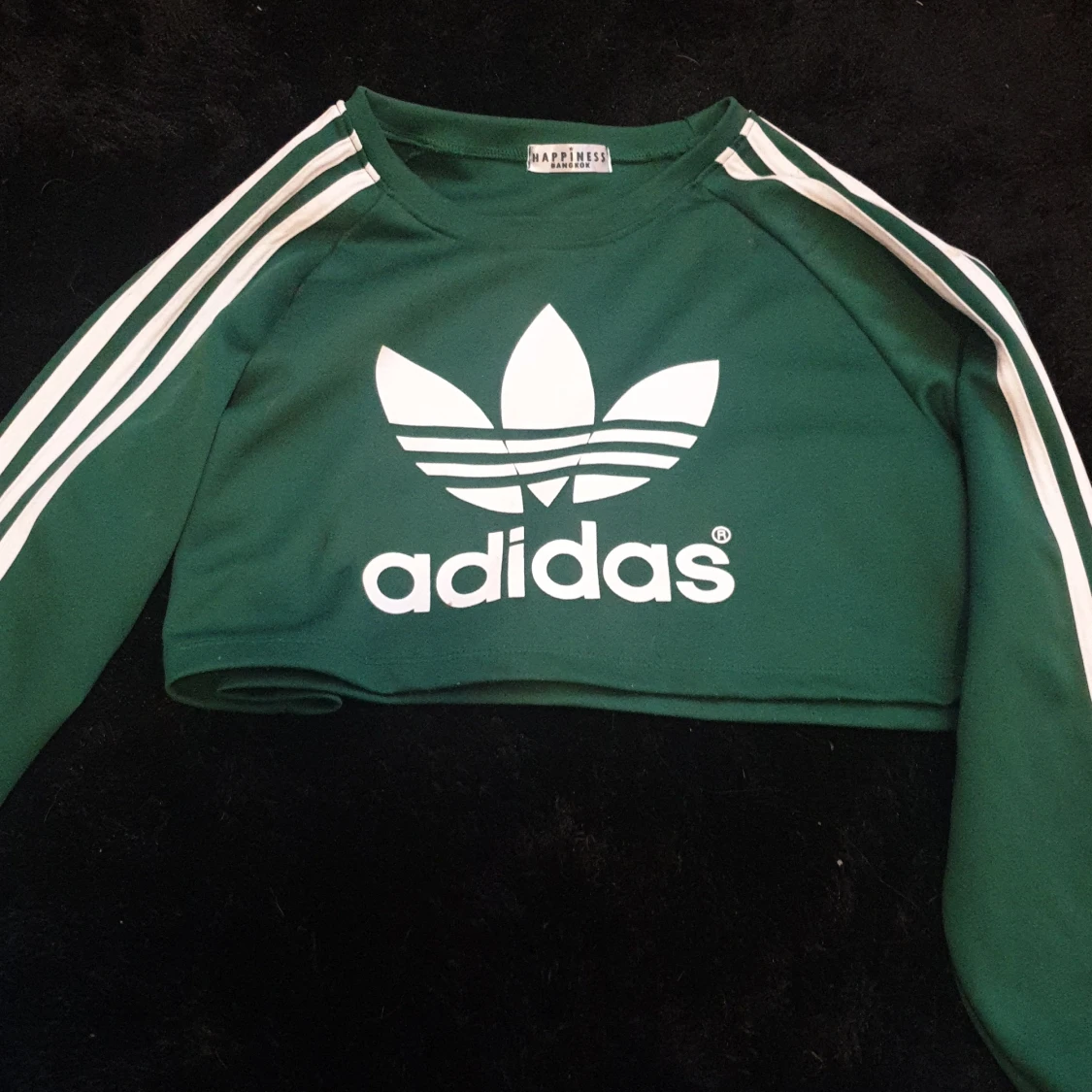 Green Adidas crop top sise: S