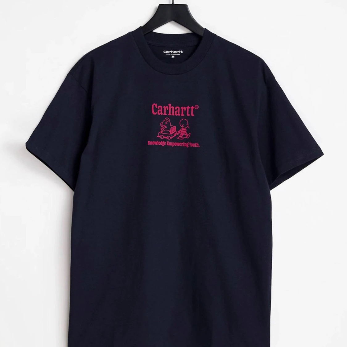 Carhartt Marinblå T-shirt med tryck
