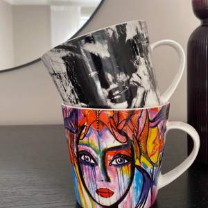 Oanvända kaffekoppar från Carolina Gynning, nypris ca 229 kr/st säljer båda för 199 kr