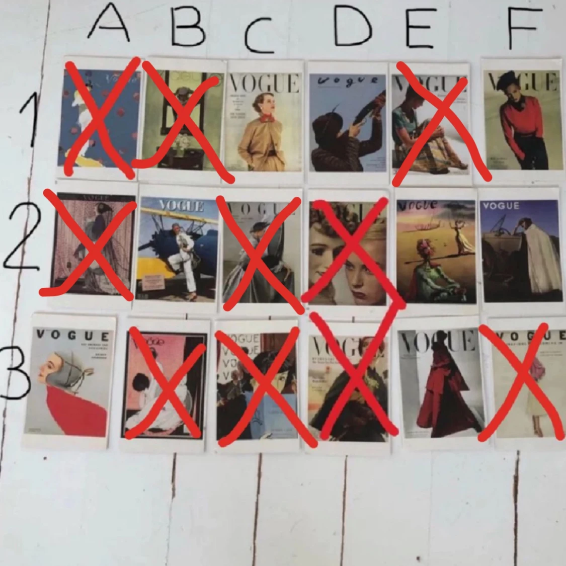 Vintage Vouge kort🎞 - 90