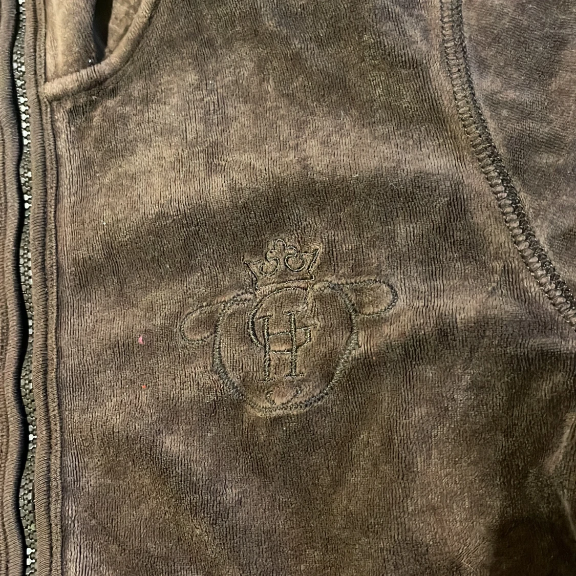 Brun velour munjacka - 90