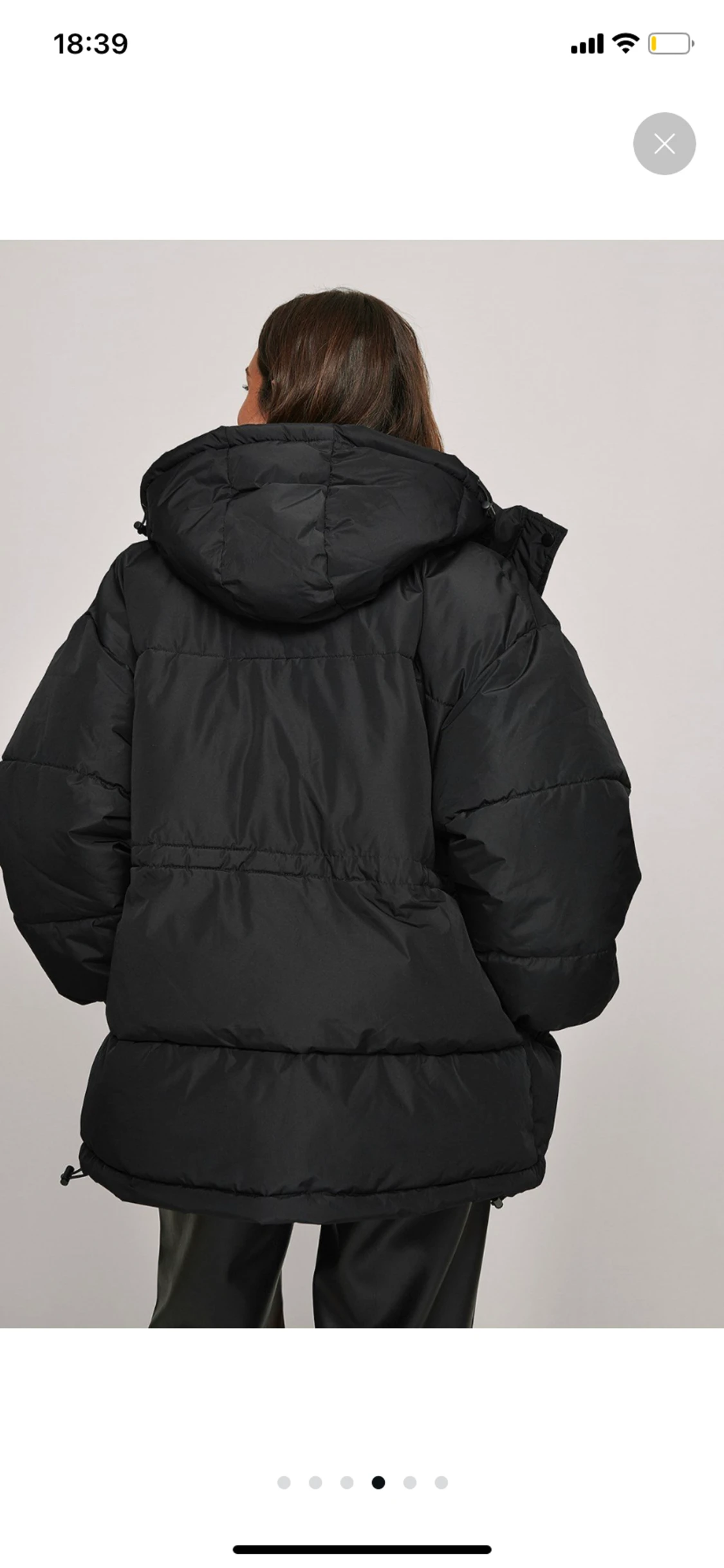 Svart vinterjacka - 90