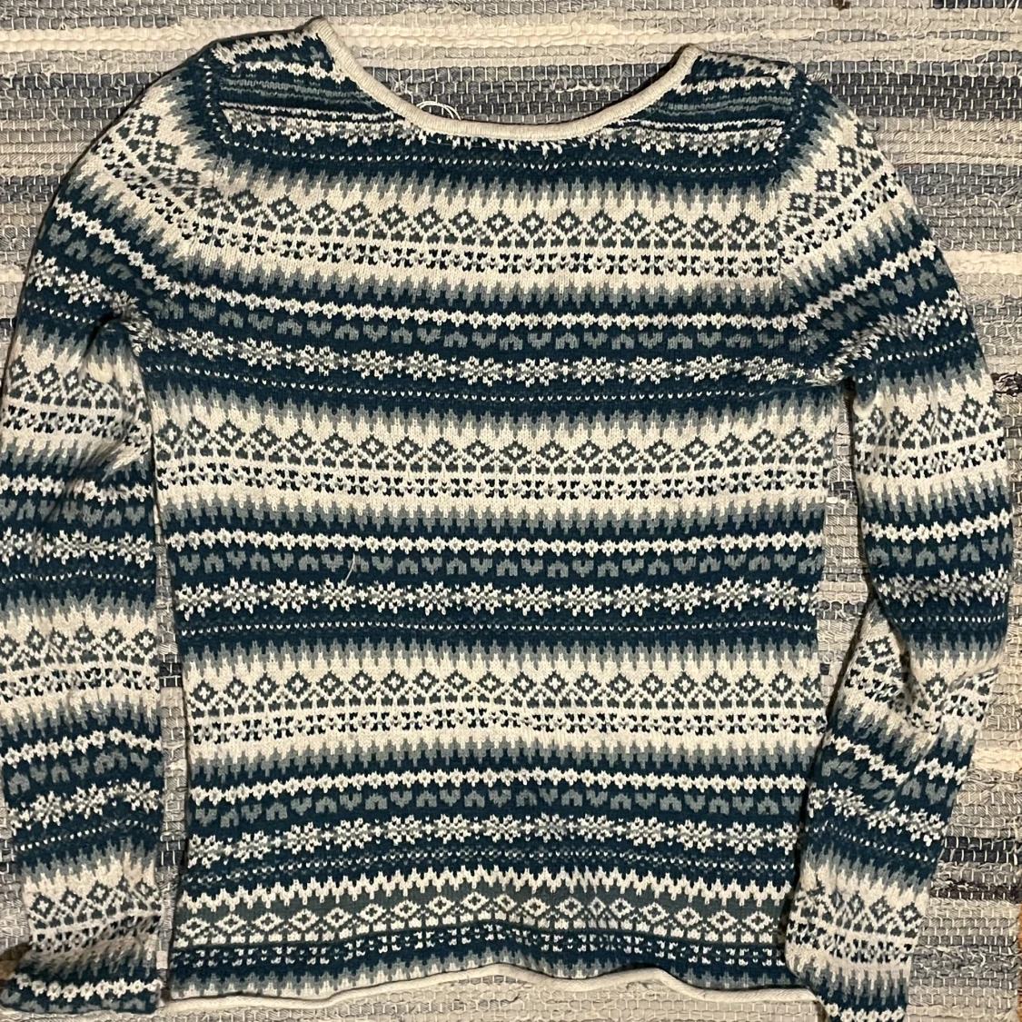 mönstrad vintertröja  - 90