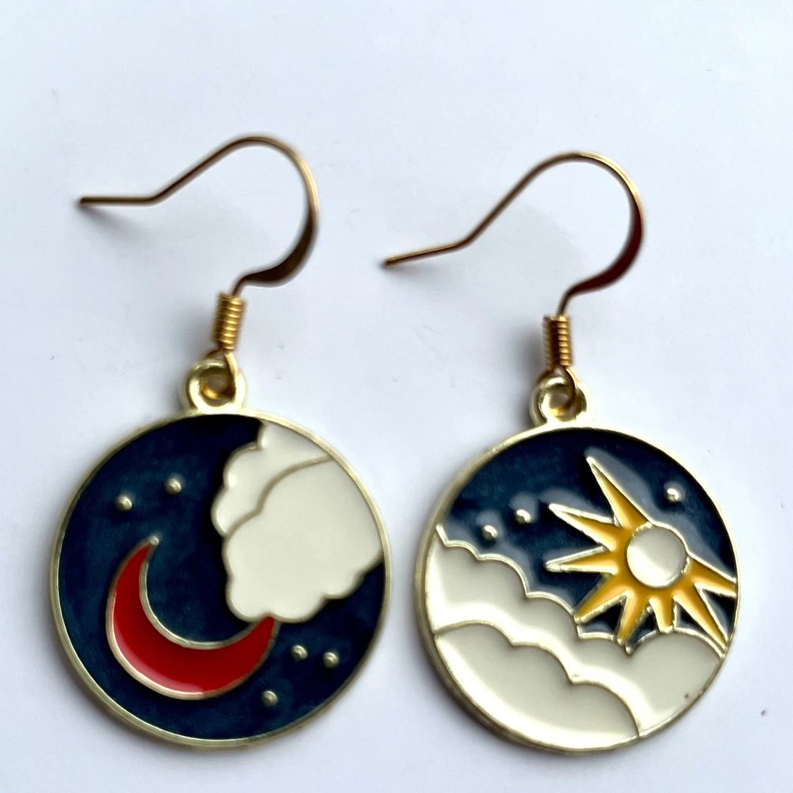 Moon and stars örhängen 💙 - 90