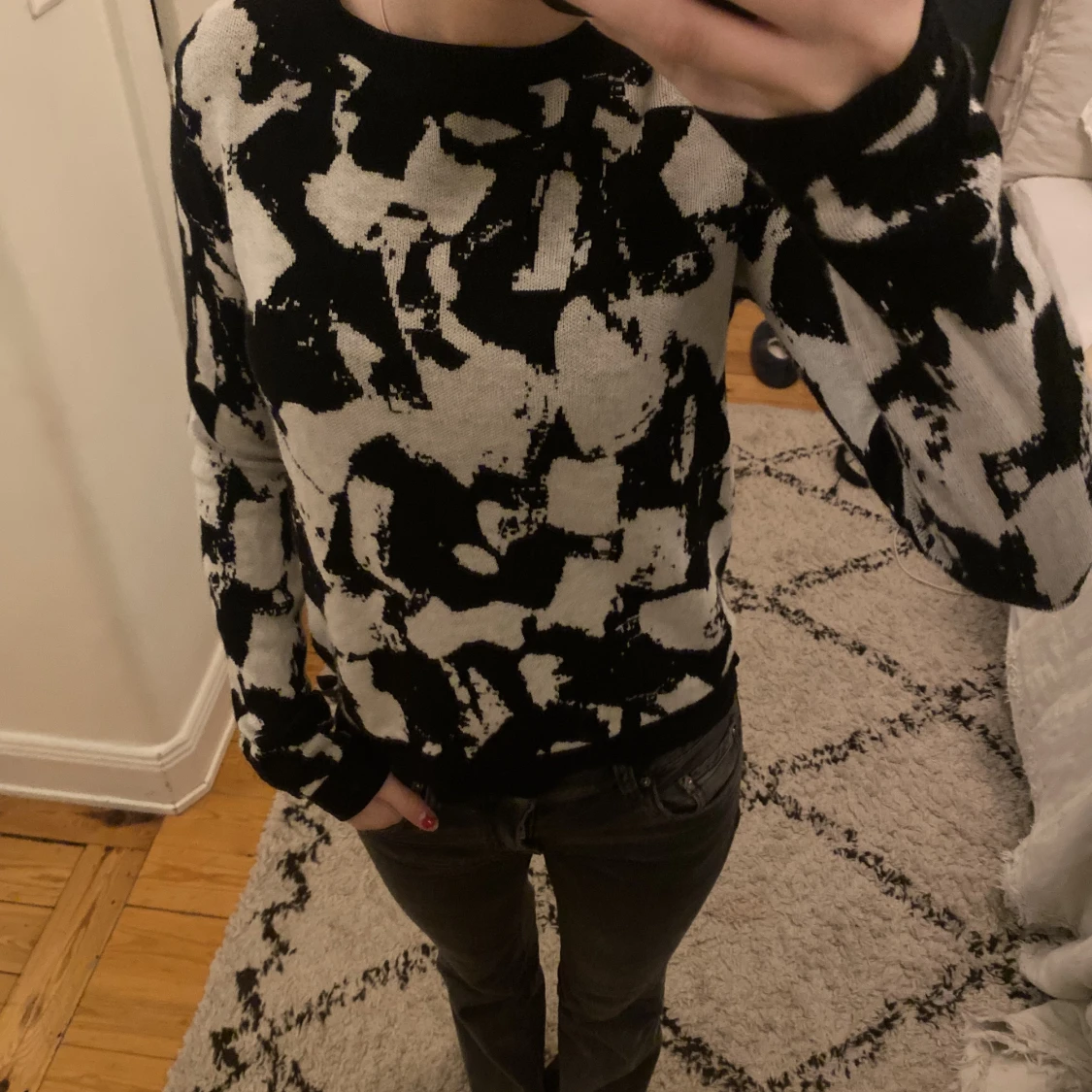 Mönstrad kofta!  - 91