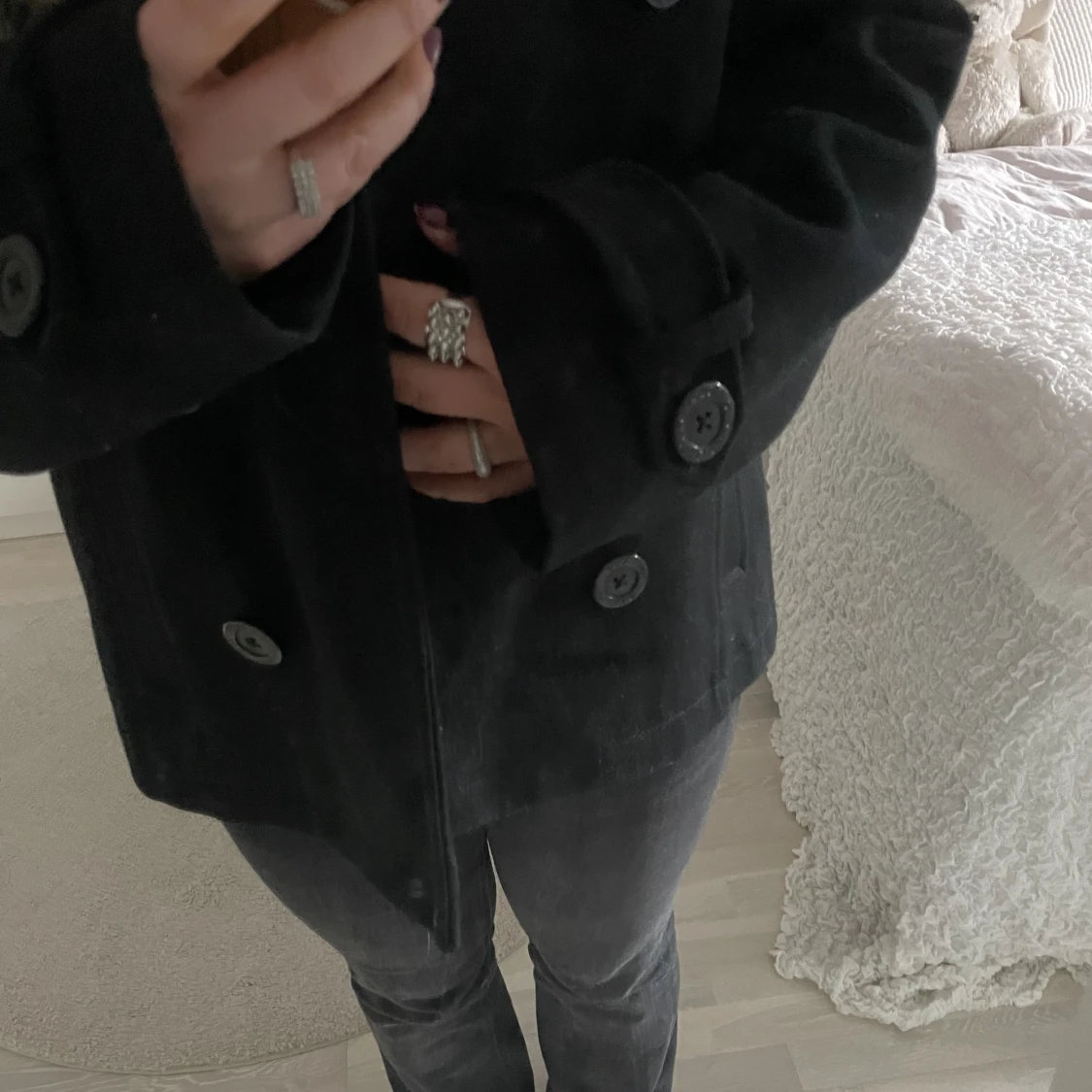 Kort svart kappa - 91