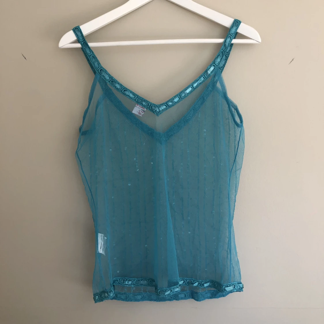 Lingerie turkos/blå med paljetter  - 90