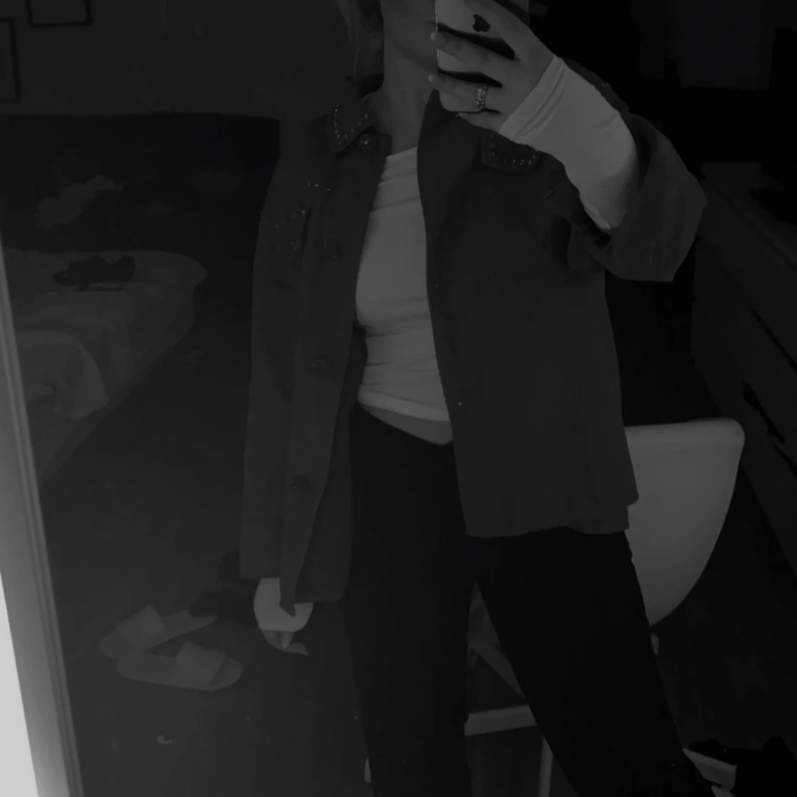 Grön jeans jacka