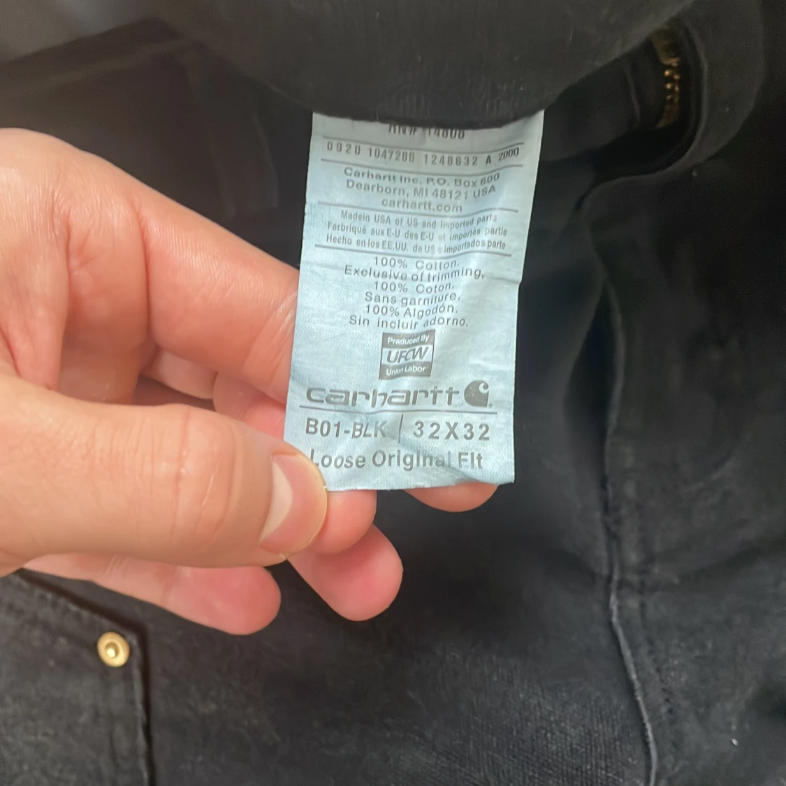 Carhartt Double Knee Svarta - 91