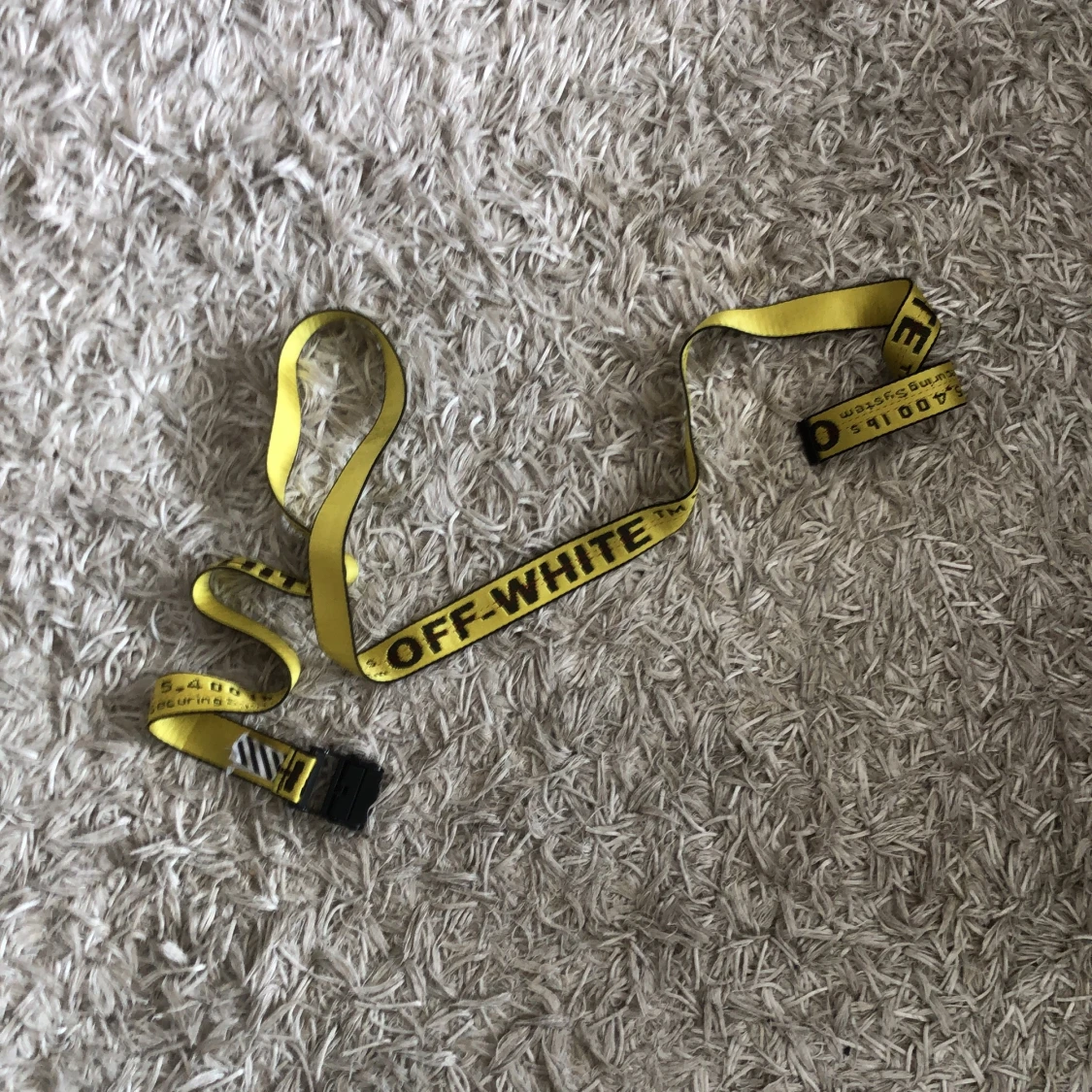 Off White bälte - Gult