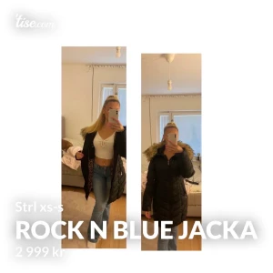 Rock n blue jacka  - Jättefin rock n blue jacka i strl xs-s med fuskpäls på luvan för bara 2999:- Använd under en vinter och kan behöva tvättas !