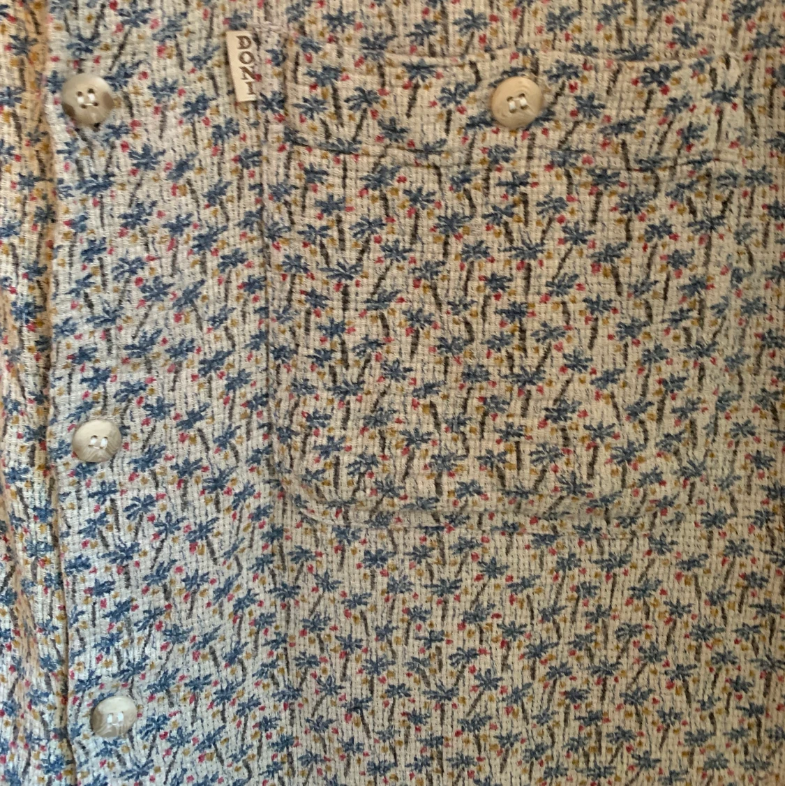 Palm Tree Short Sleeve Button Down - 91