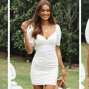 Klänning - Tight klänning med knyt i ryggen