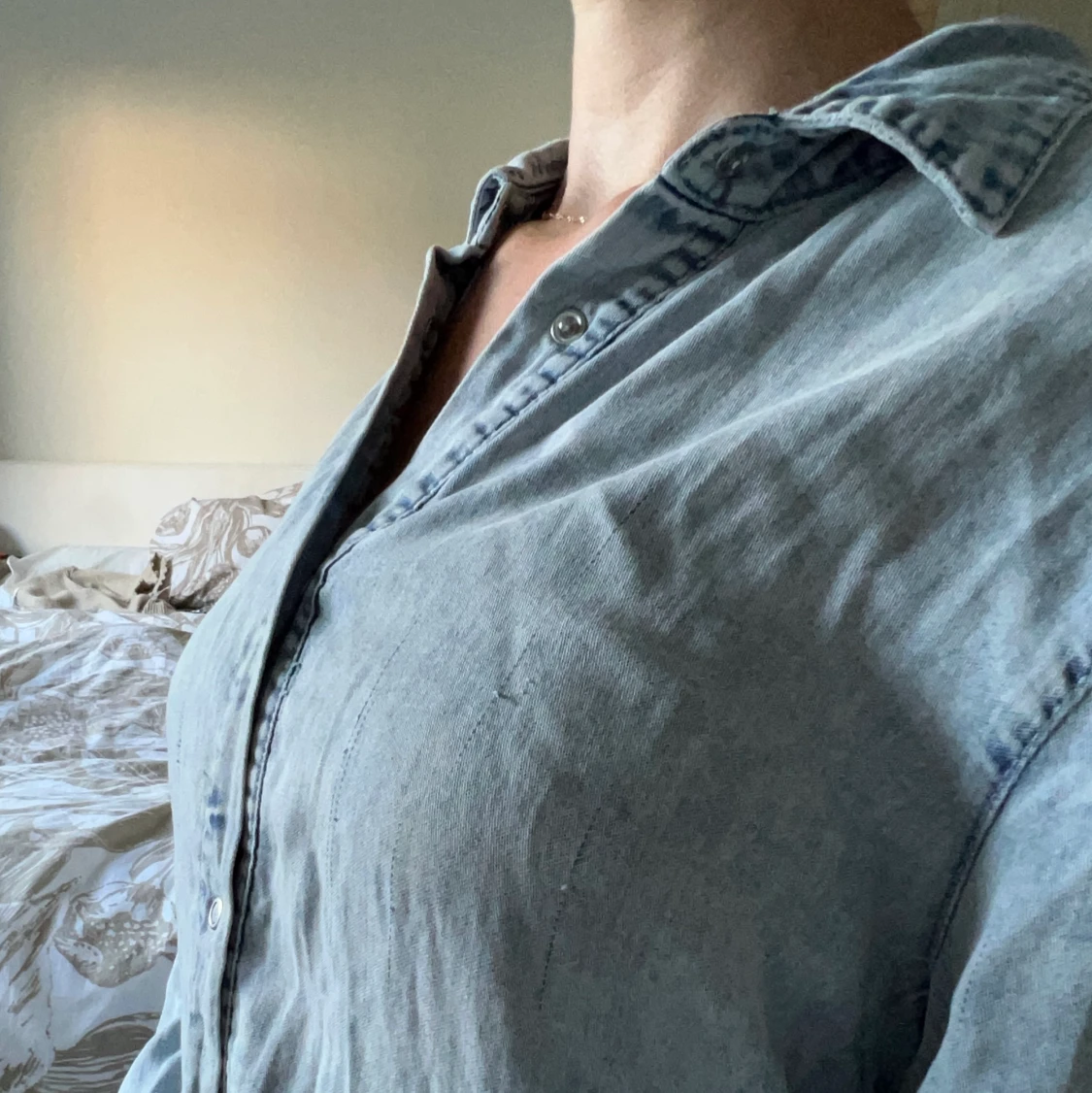 Ljusblå retro tunika  - 90