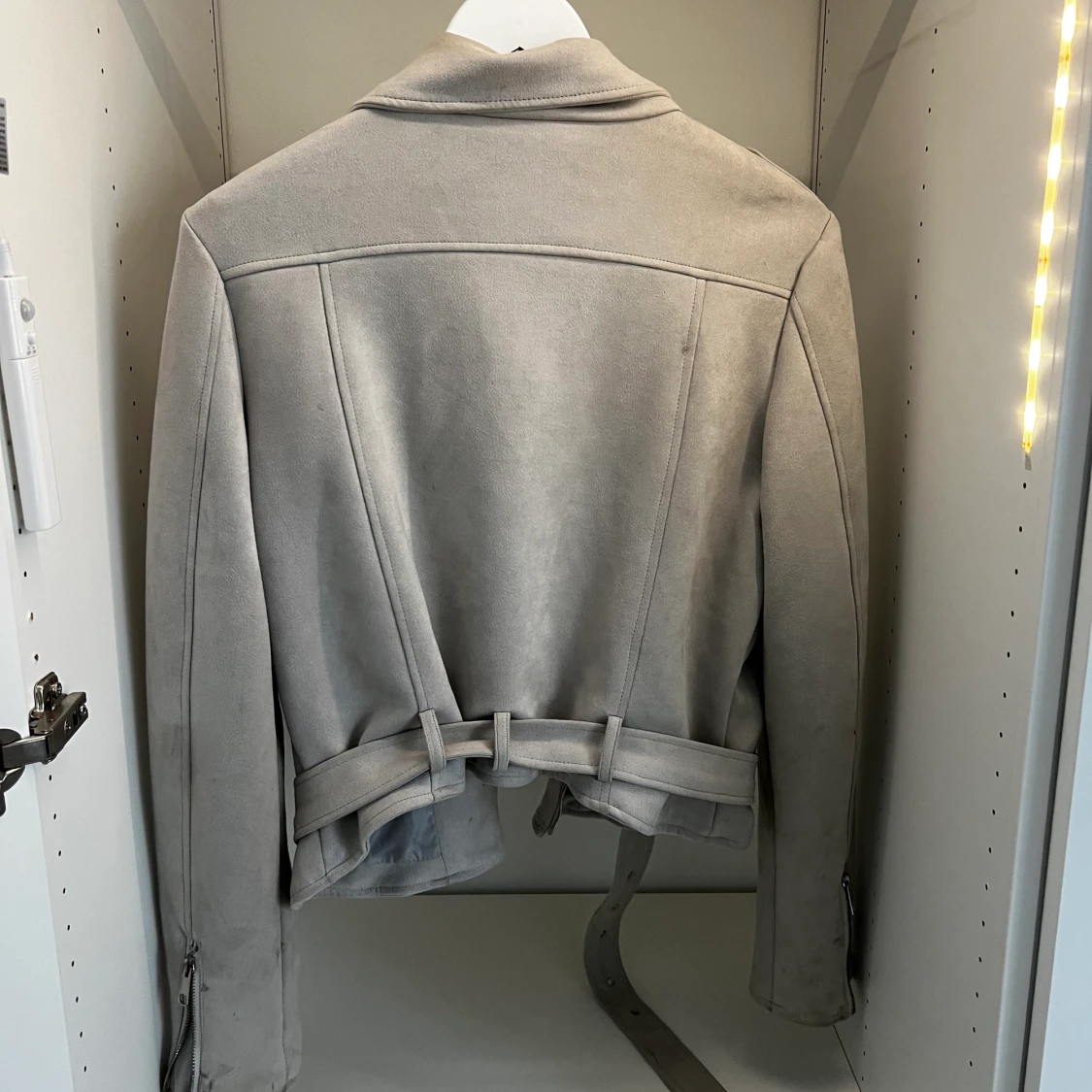 Beige bikerjacka - 90