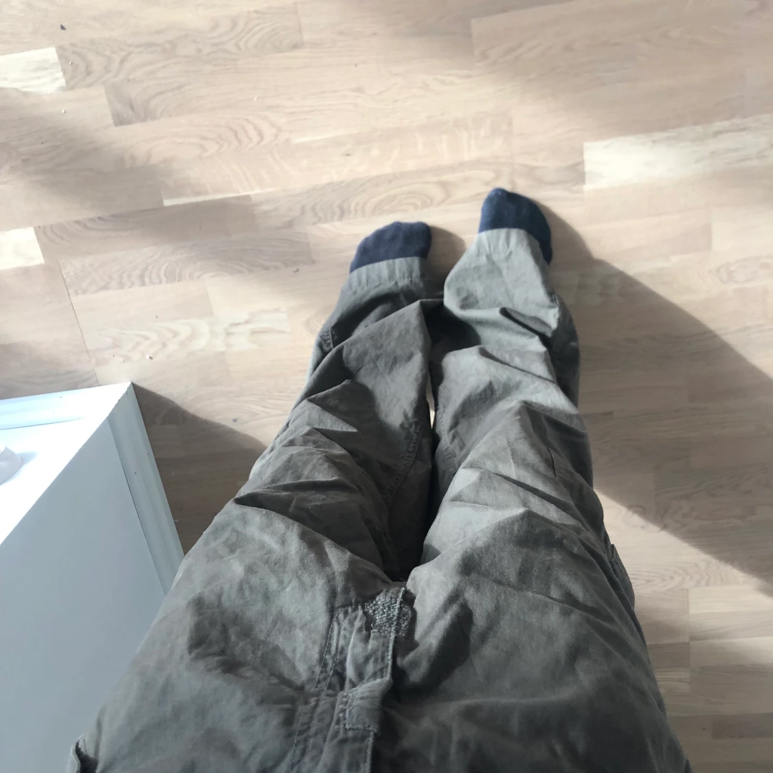 oversized gröna cargobyxor - 91