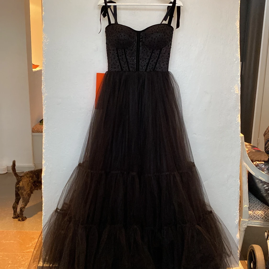 Långklänning i tyll