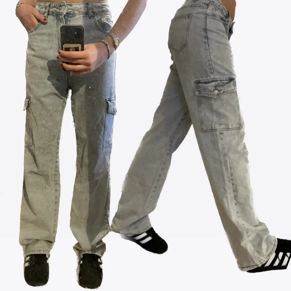 Cargojeans, thriftade. Jeans & Byxor.
