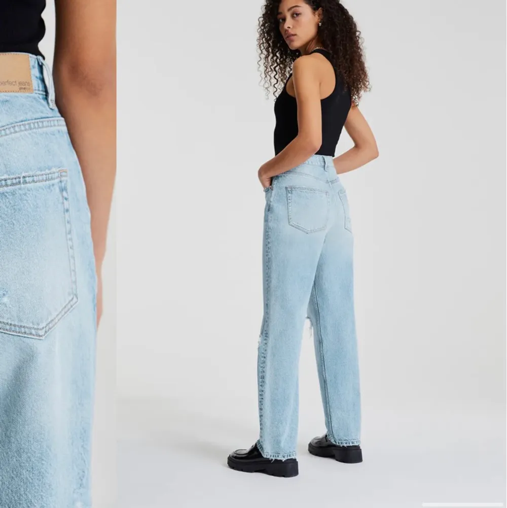 Super fina jeans, men kommer tyvärr inte till användning längre. Skriv privat för egna bilder💕💕. Jeans & Byxor.