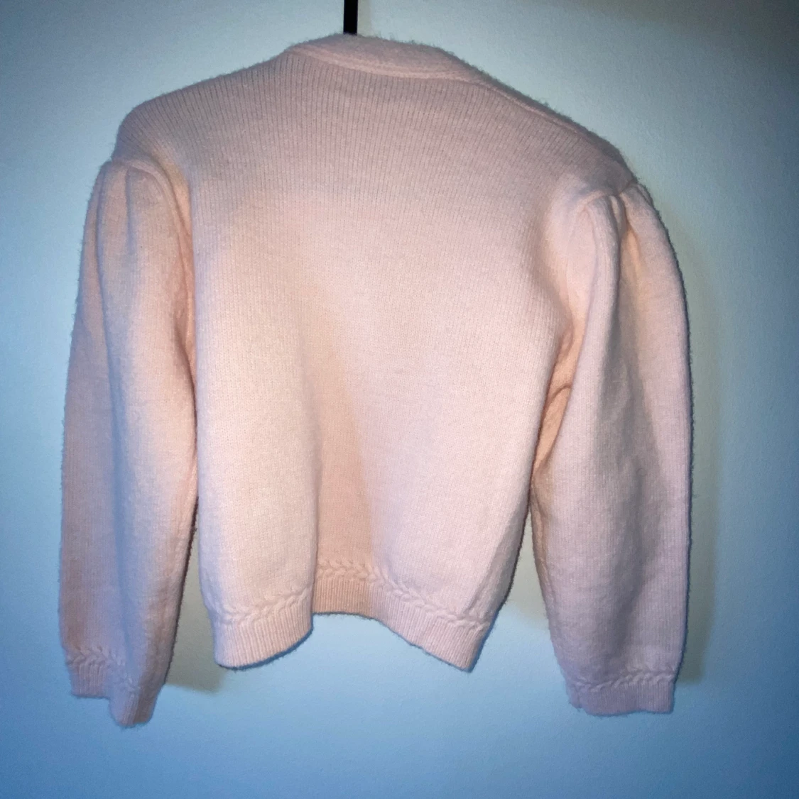 Stickad rosa tröja  - 91