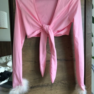 Rosa topp - Rosa topp jag använt endast en gång till en utklädnad. Gulligt fluff längst ut på ärmarna