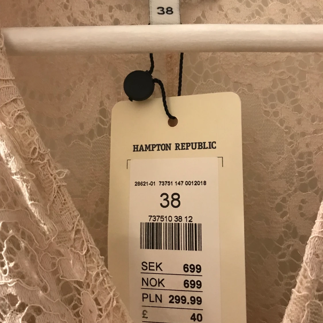 Klänning från Hampton republic, stl 38 - 91