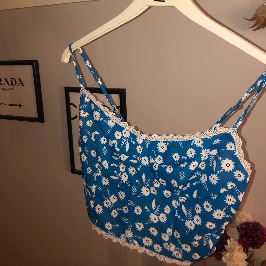 Blommig y2k topp - 91