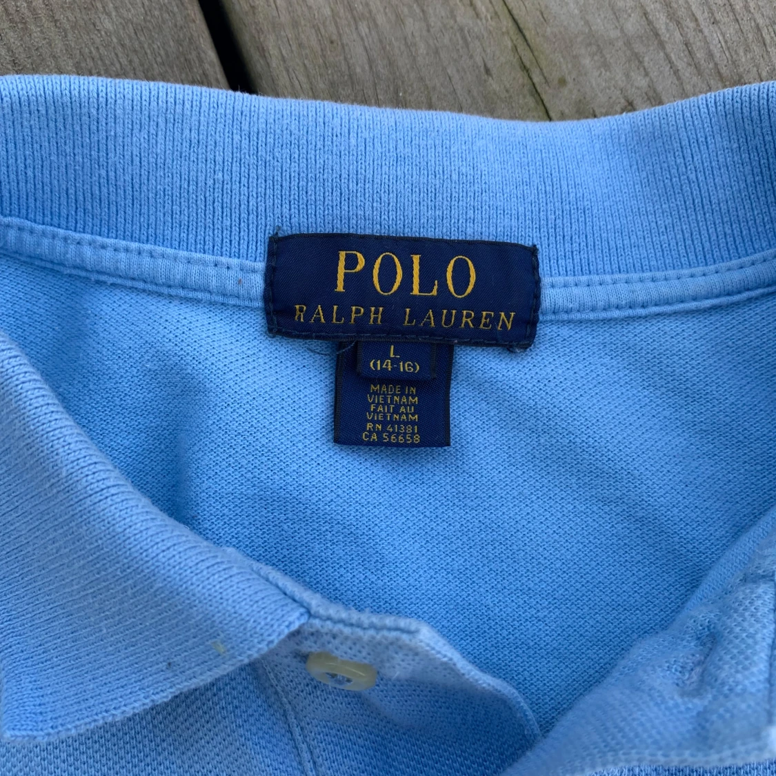 Ljusblå pikétröja från Ralph Lauren - 2