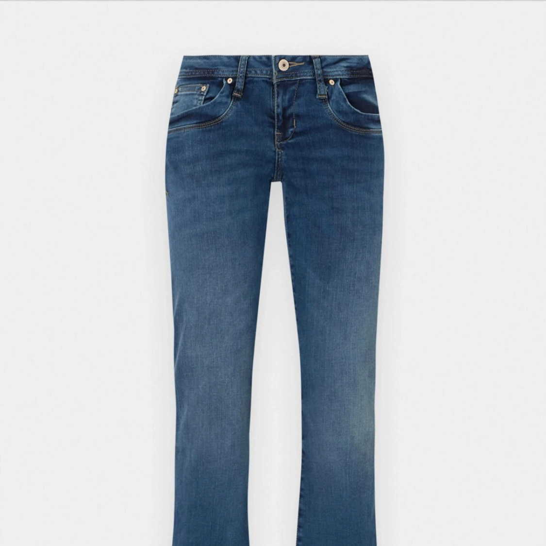 Blå bootcut jeans - 1