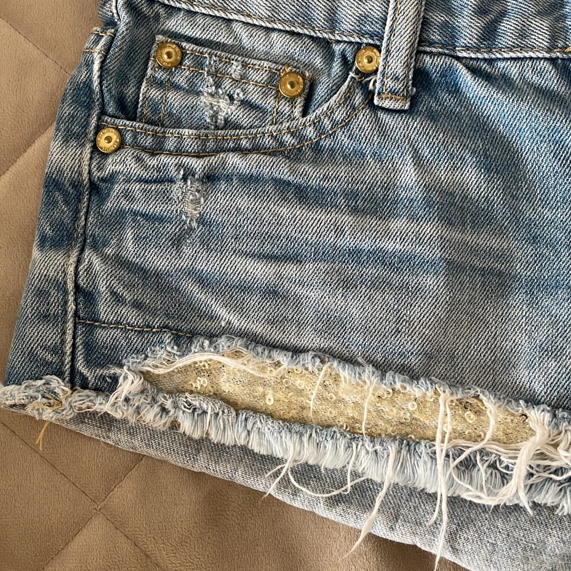 Blå jeansshorts  - 3