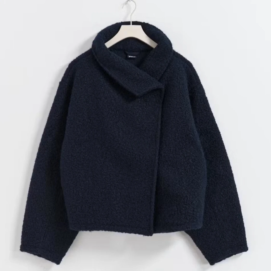 Mörkblå teddyjacka  - 1