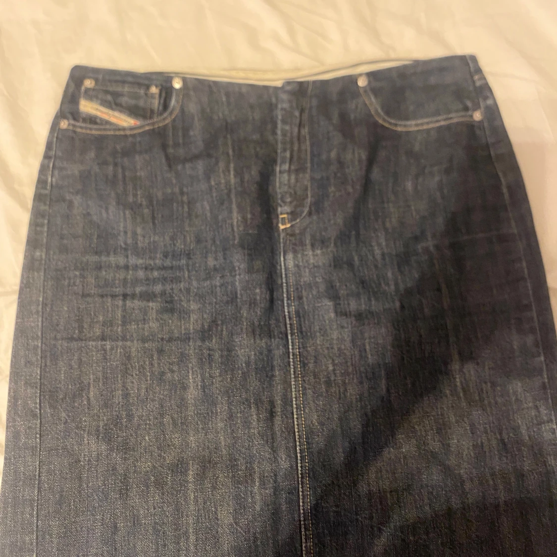 Jeanskjol från Diesel, mörkblå