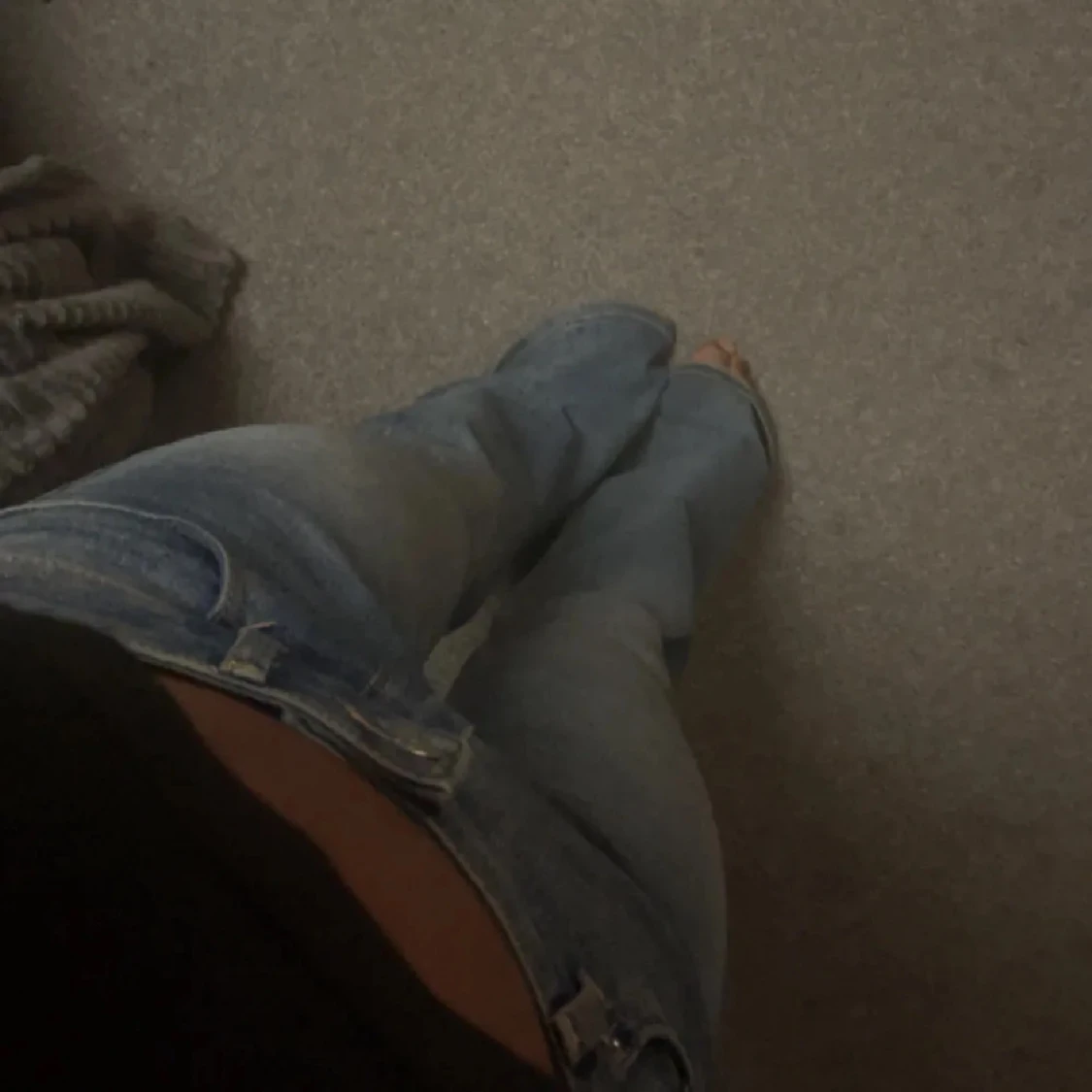 Blå bootcut jeans(för fri frakt kolla min profil!!!!!!)