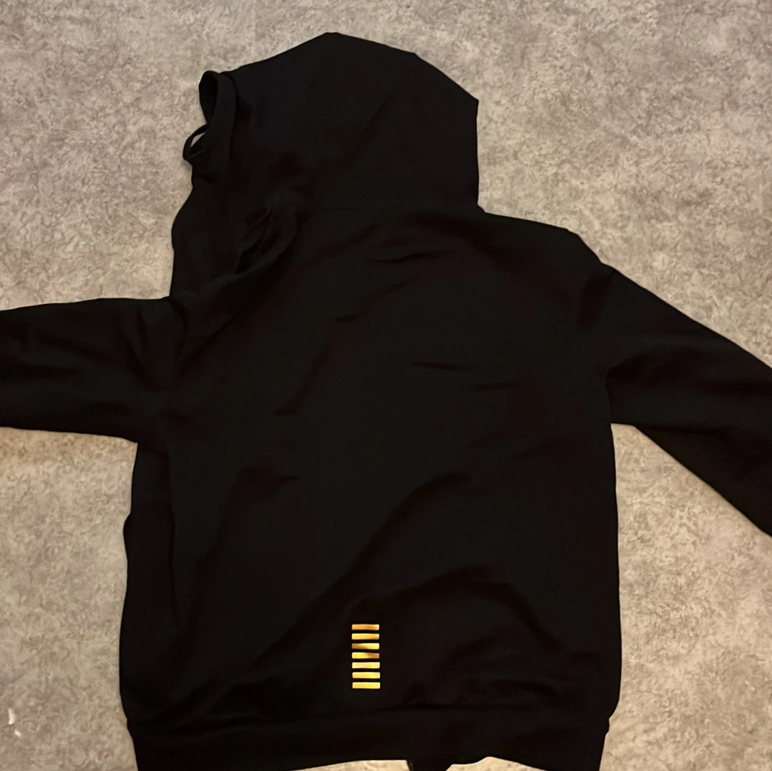 Svart EA7 hoodie med dragkedja - 1