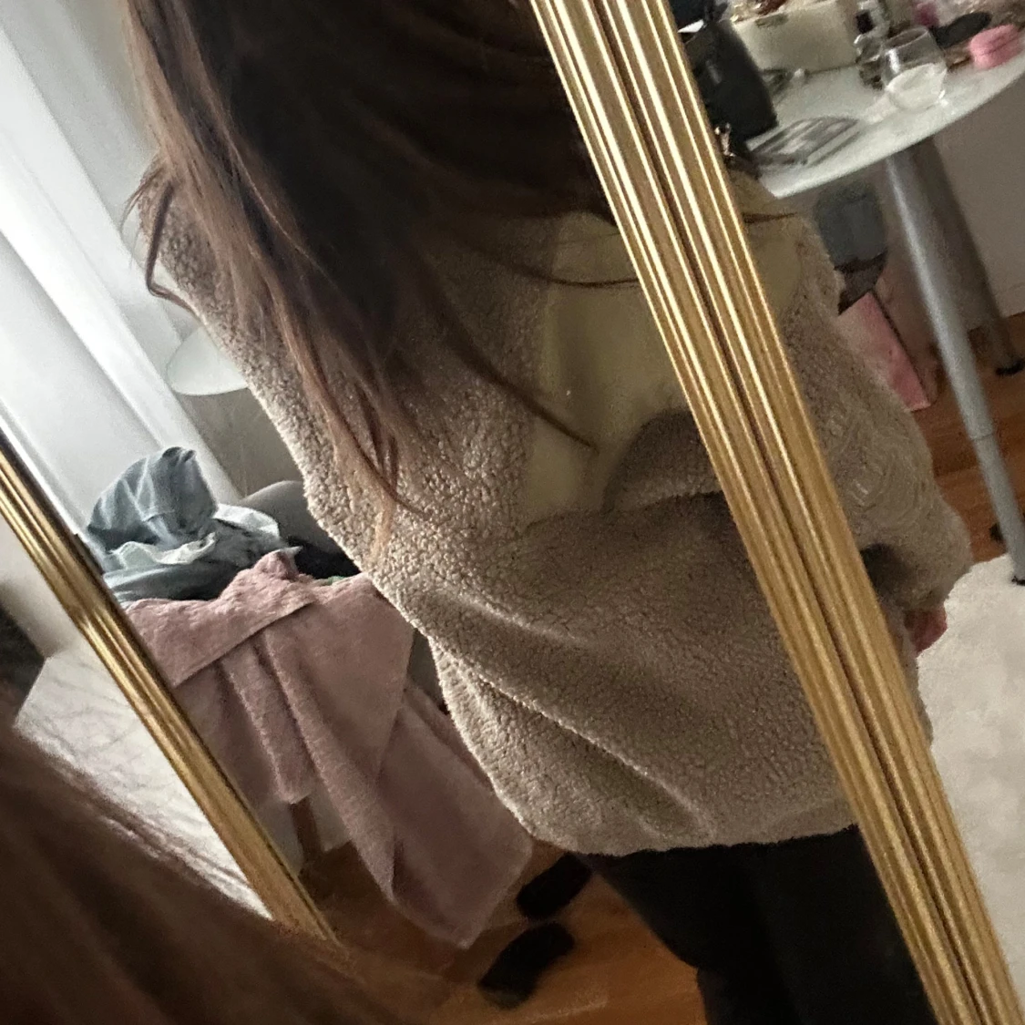 Beige teddyjacka  - 2