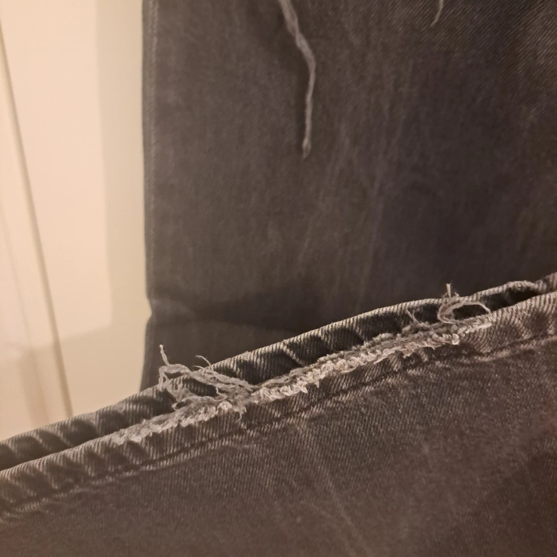 Svarta wide jeans från H&M, high waist - 2