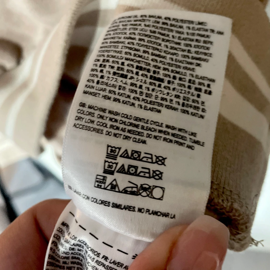 Beige pikétröja från Vans - 4