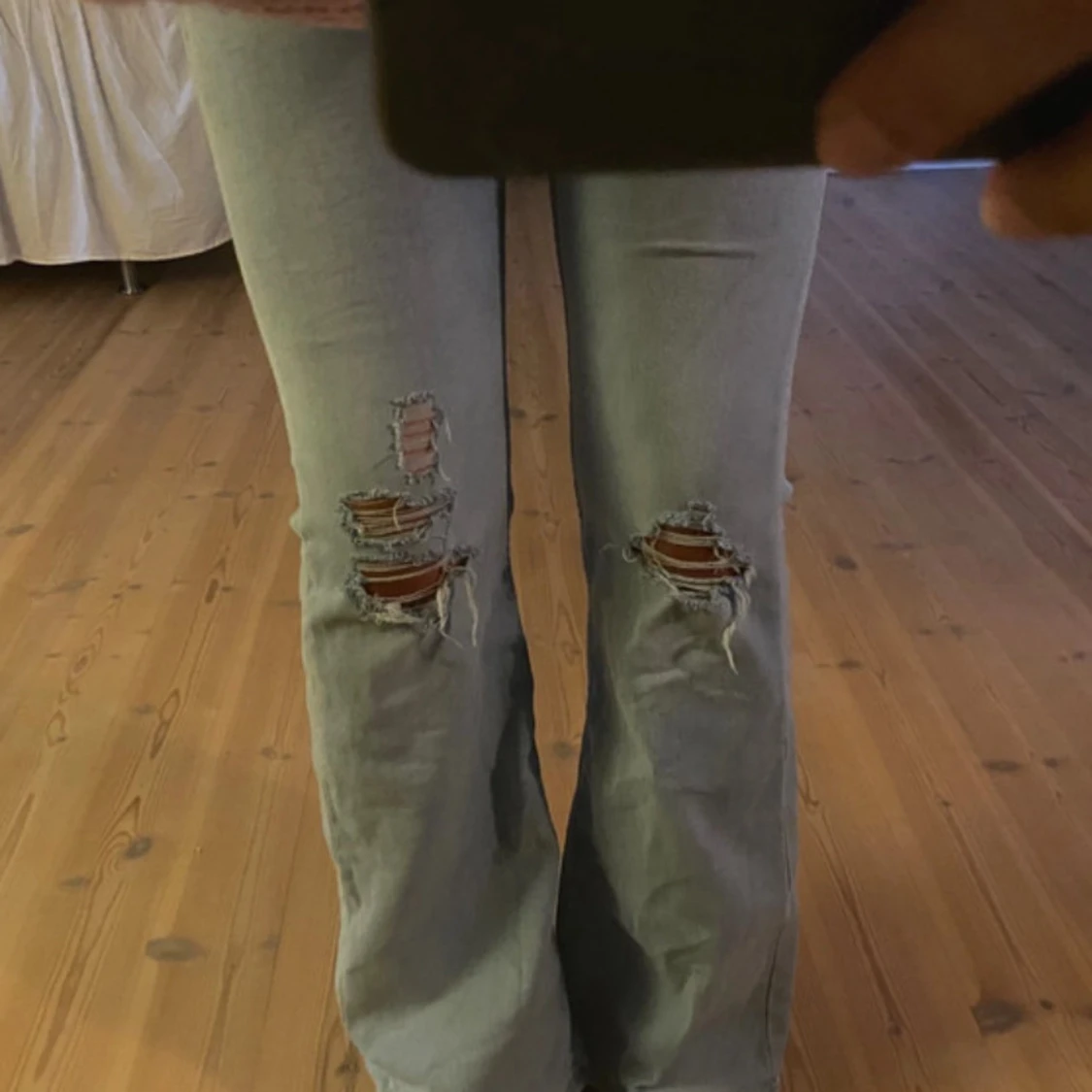 Lågmidjade bootcut jeans - 1