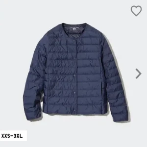 Uniqlo jacka - Jättefin mörkblå jacka💗