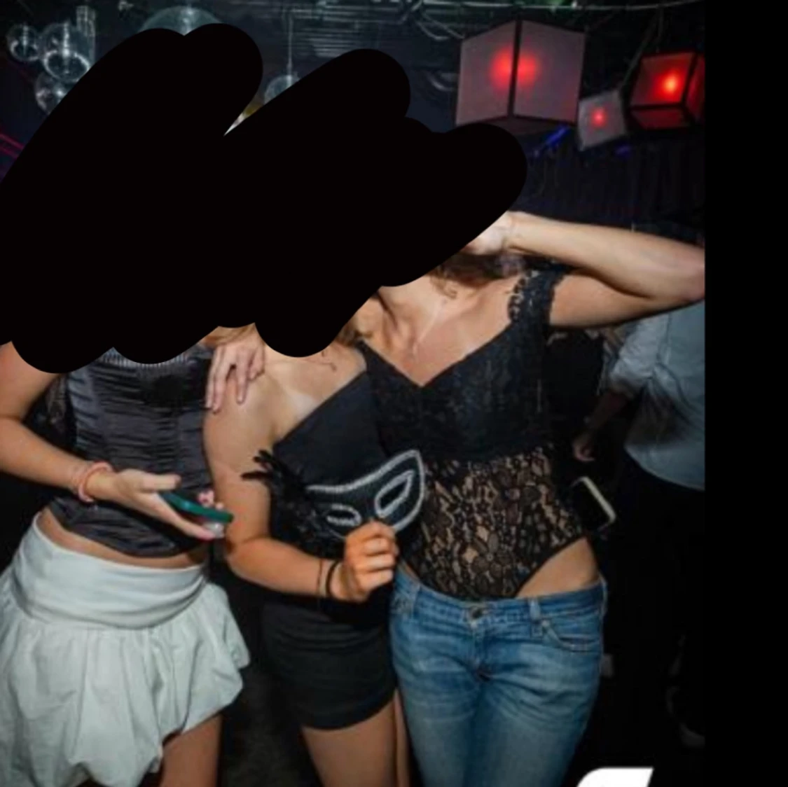 Svart spets body - 3