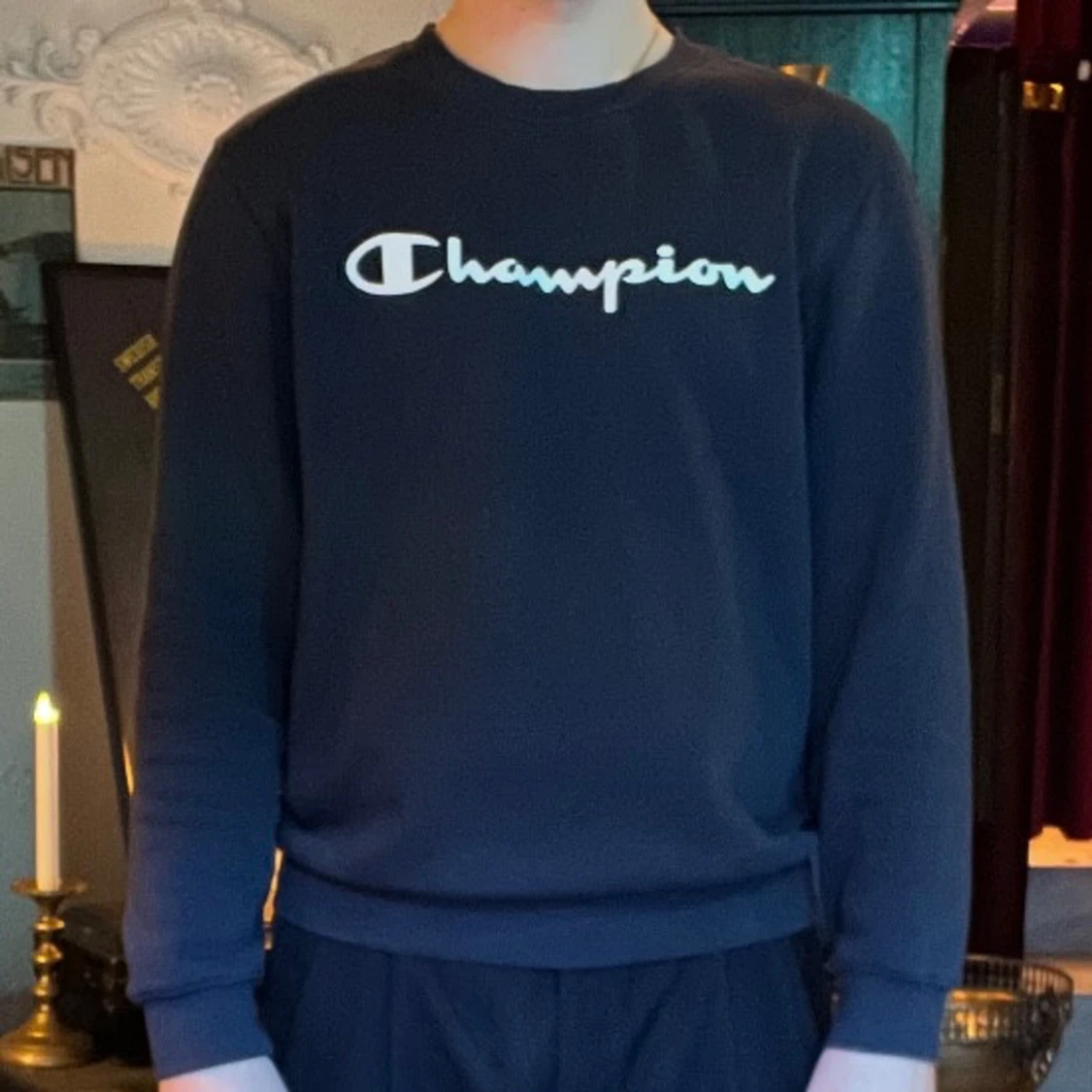 Mörkblå sweatshirt - Champion - 1