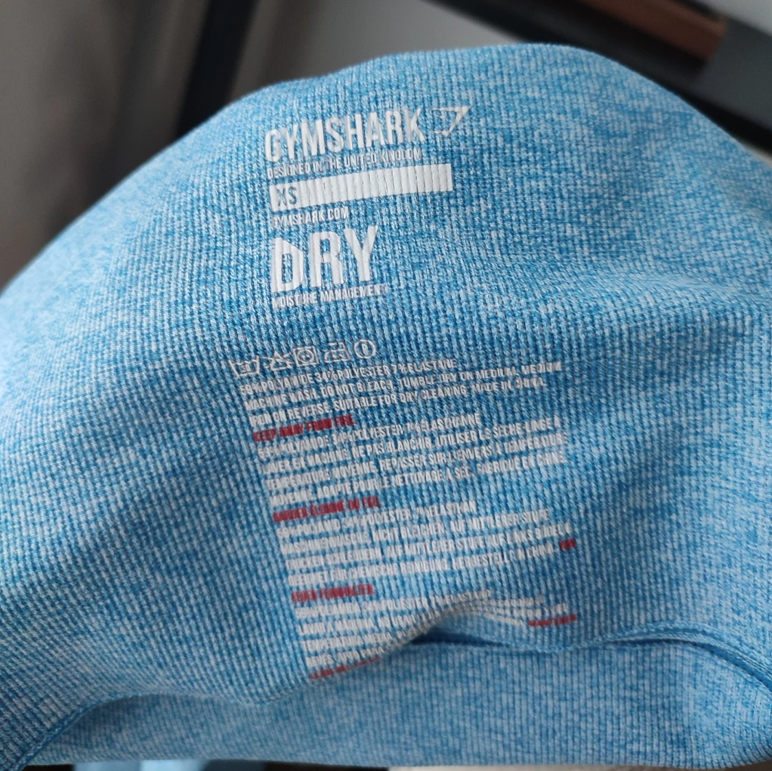 Blåa leggings från Gymshark i storlek XS - 4