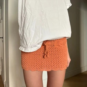 Orange stickad kjol - Orange stickad kjol💗