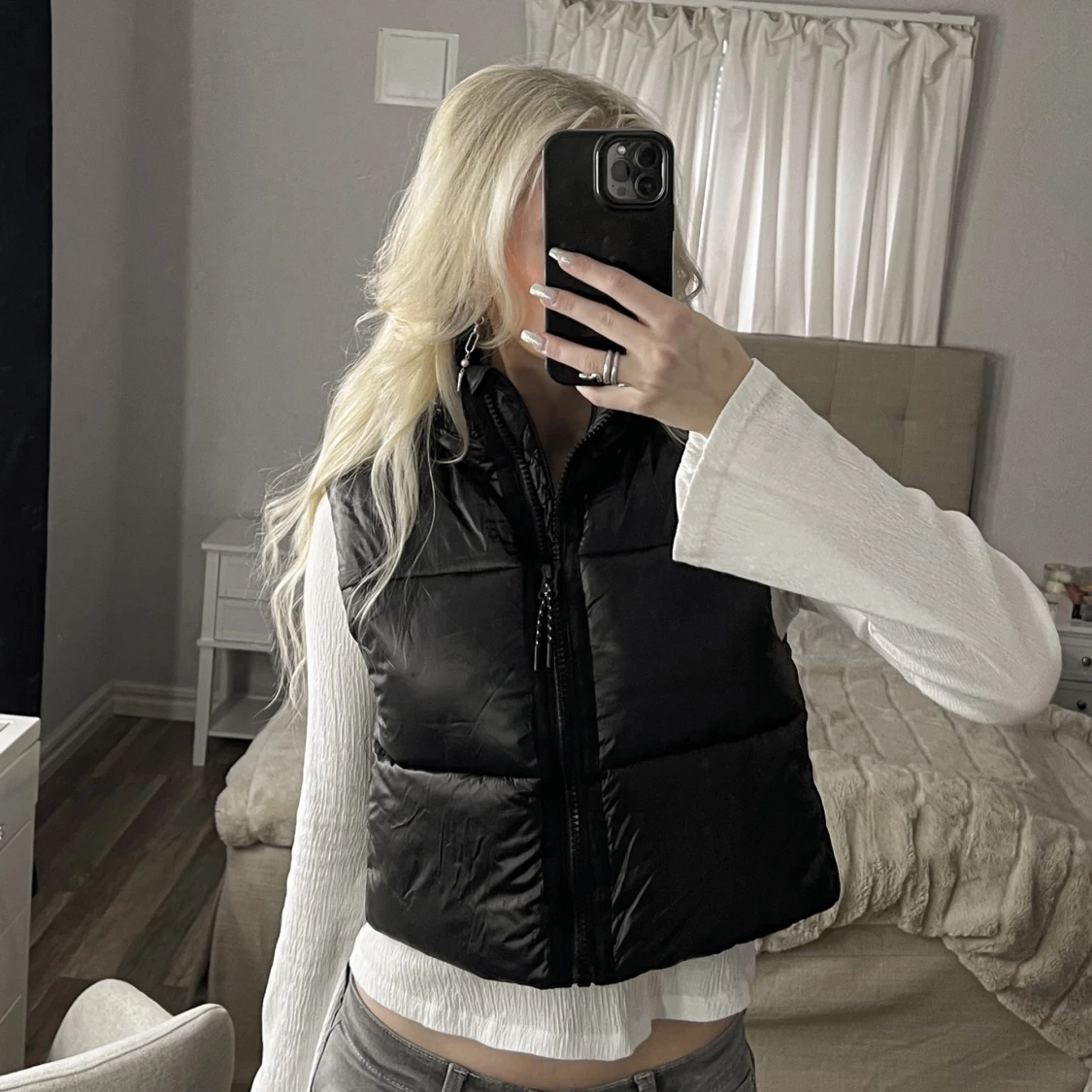 Svart dunväst från Zara - 2