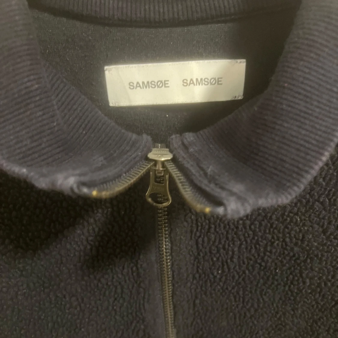 Mörkblå fleece tröja från Samsøe - 1