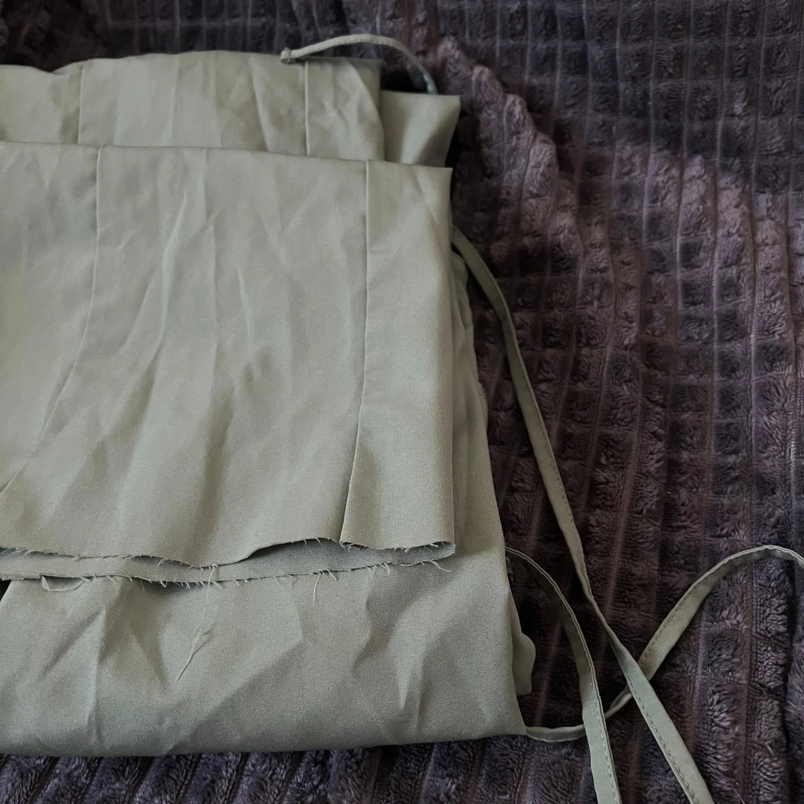 Gröna (tunna) cargopants med vida ben - 2