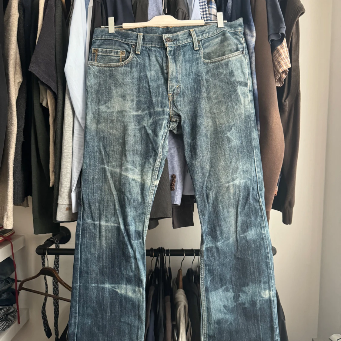 Levi's 527 bootcut jeans blå - 1