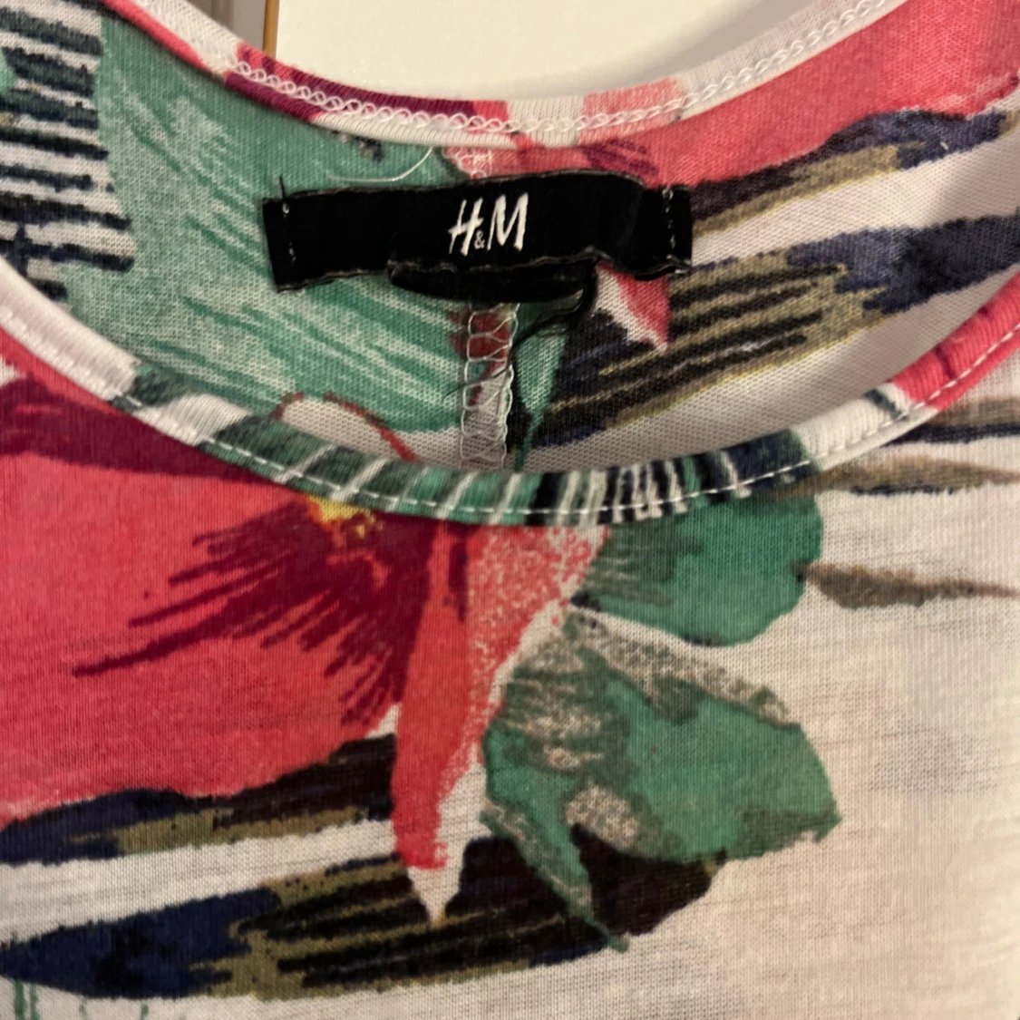 Blommig linnetopp från H&M - 2