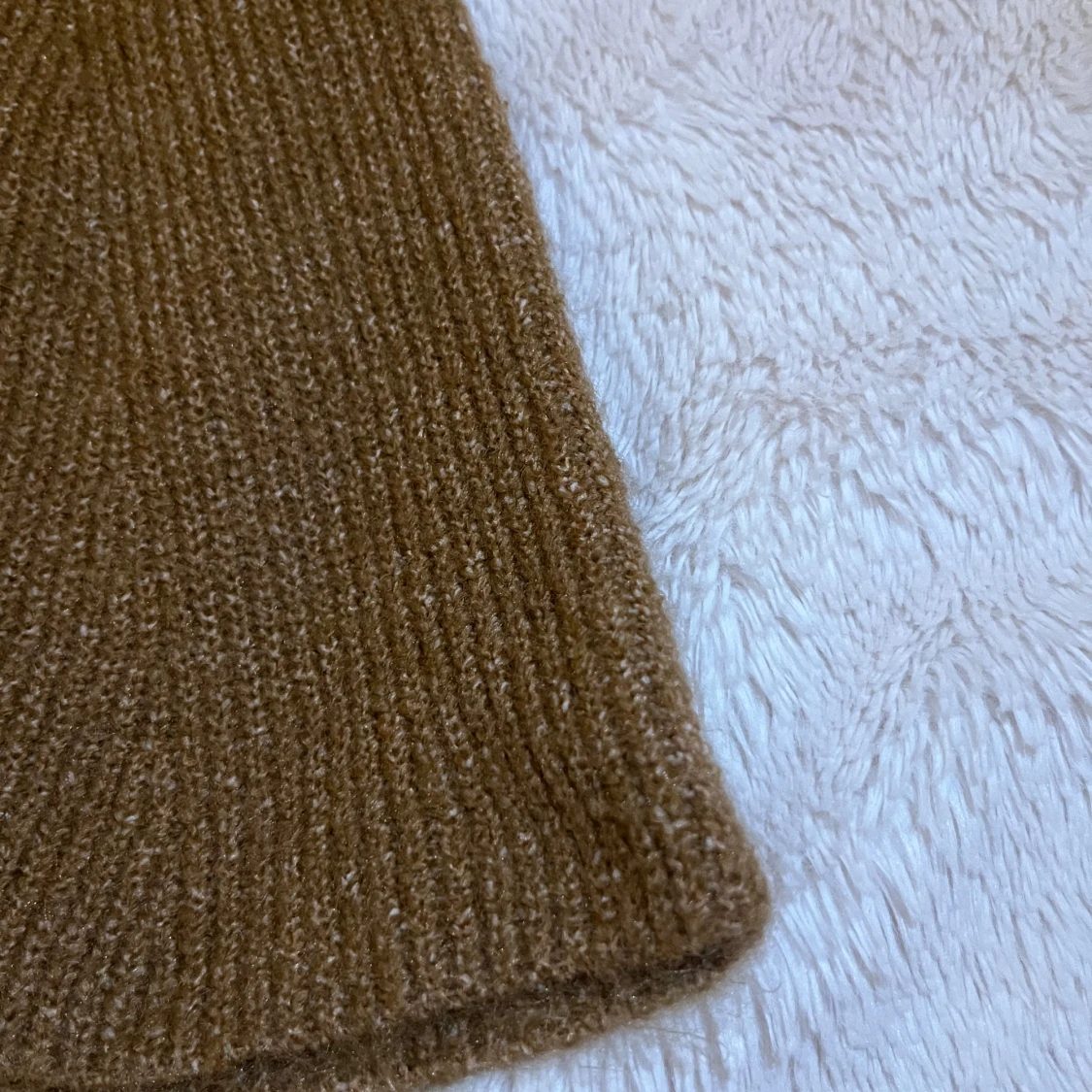 Brun stickad peplumtröja🤎 - 2