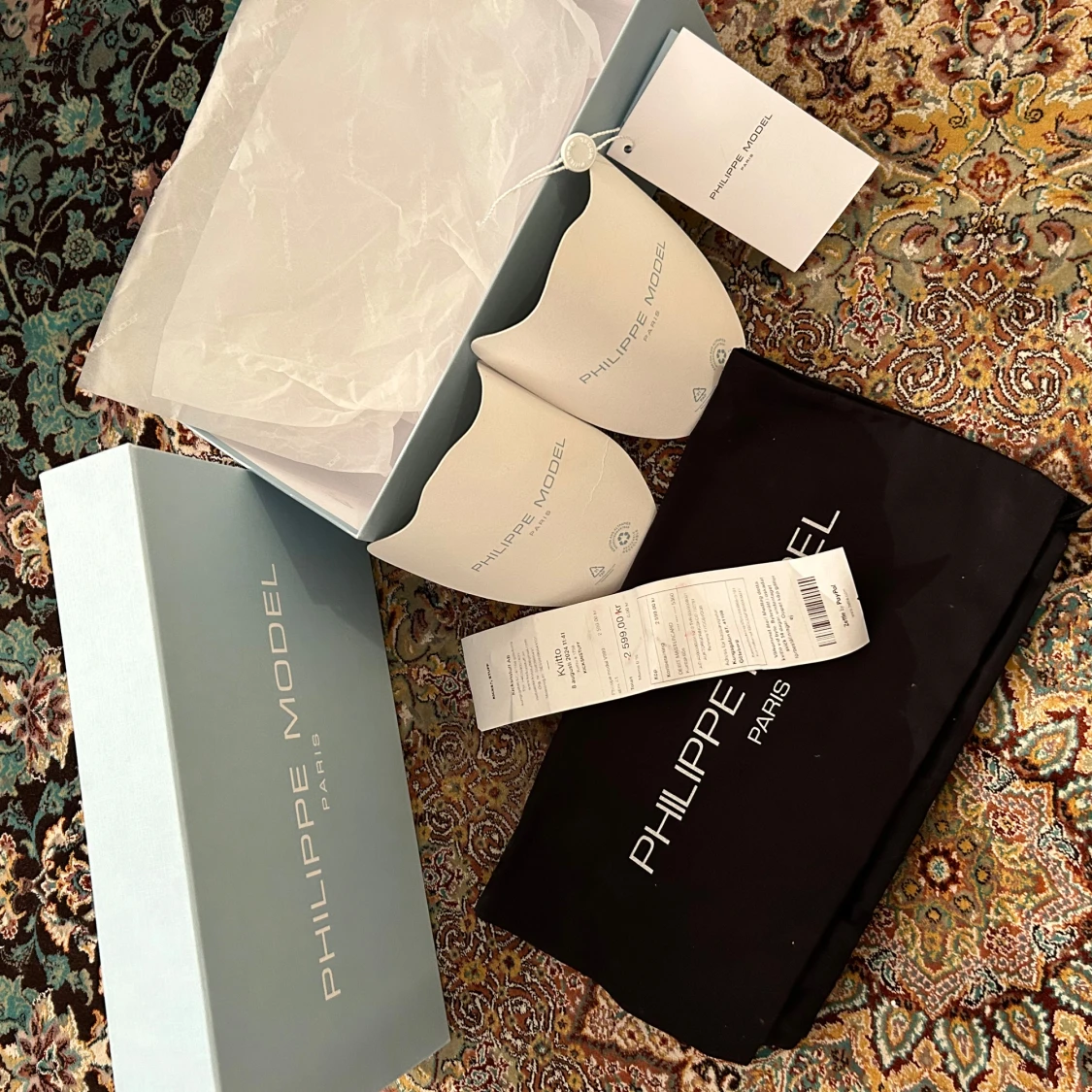 Philippe Model sneakers i vitt och grått - 3